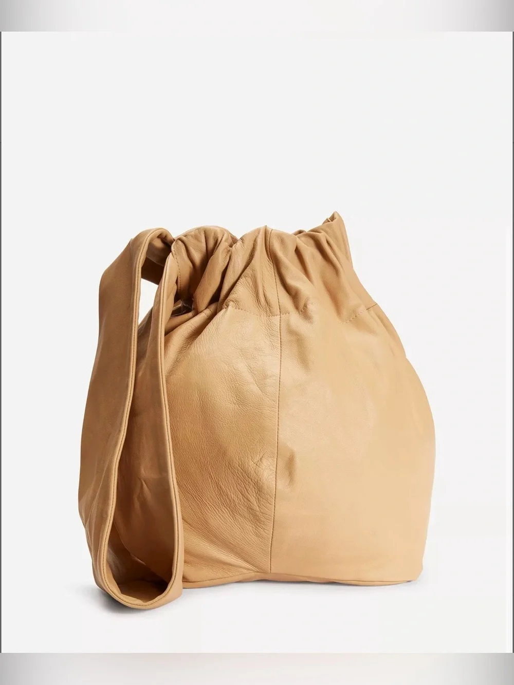 VINCE leather pouch bag caramel NWT